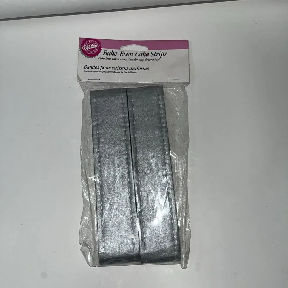 Vintage 1987 Wilton Bake Even Cake Strips Set of 2